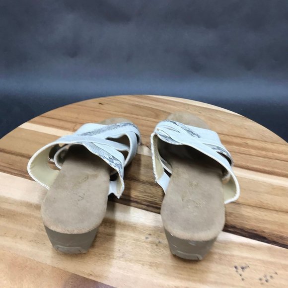 A2 by Aerosoles Beige Snakeskin Print Strappy Slides Sandals Womens Size 7 - Picture 4 of 8